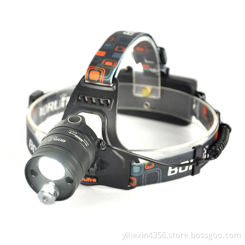 Adjustable Focus Cree T6 Bulb 1000Lumens Rechargeable Outdoor Headlamp Led Lenser With Laser